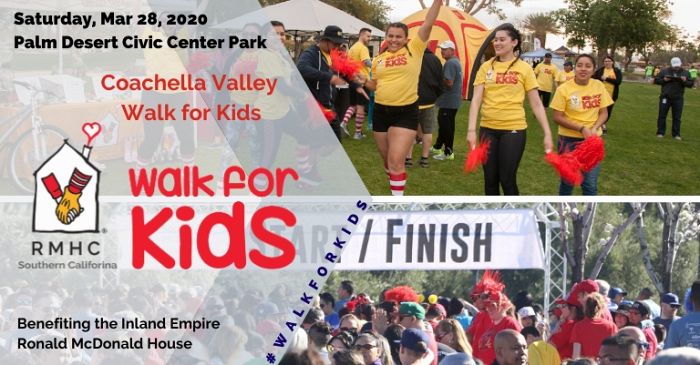 2020 Walk for Kids Coachella Valley Banner