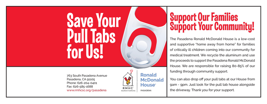 ronald mcdonald house soda tabs