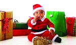Kid with Christmas Toys.