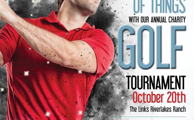 Golfer teeing off and front of sign up form