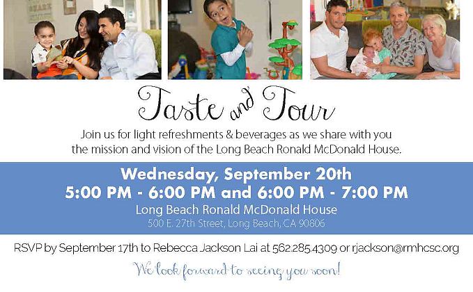 Taste and Tour Sept 20th