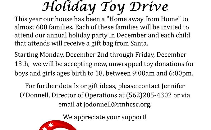 8th Annual Toy Drive Flyer