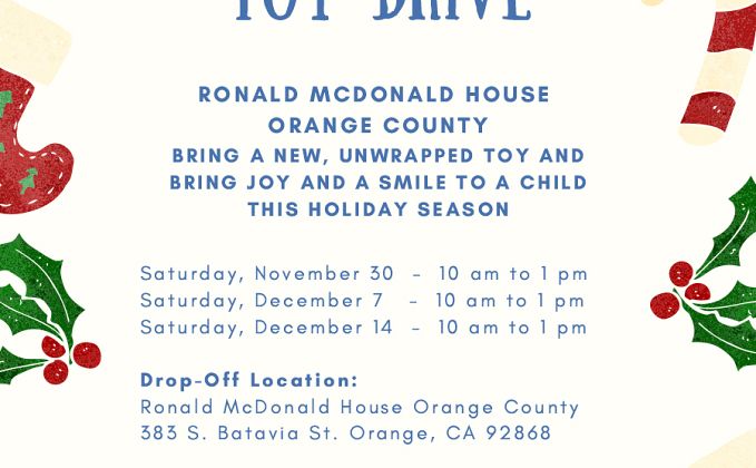 2019 Toy Drive flyer