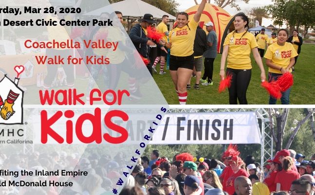 2020 Walk for Kids Coachella Valley Banner