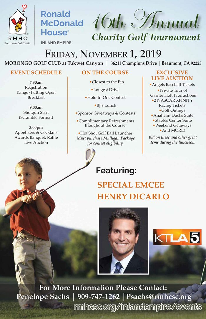 IERMH Charity Golf Tournament Poster