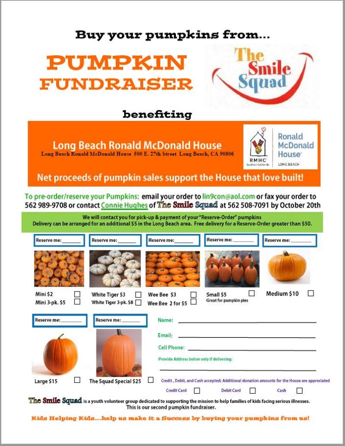 Pumpkin Fundraiser Flyer 