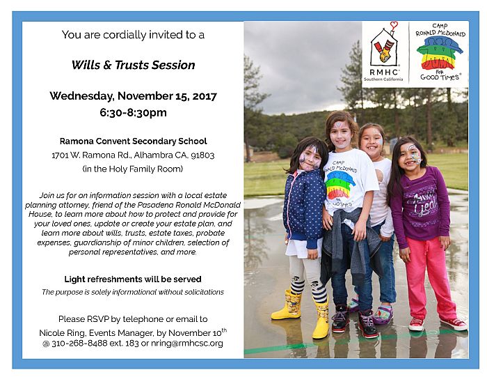 Wills and Trust November 15th invite