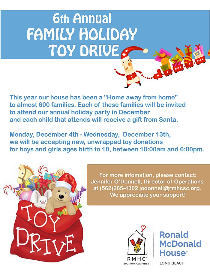 donating toys to ronald mcdonald house