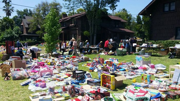 Yard sale at the Pasadena Ronald McDonald House