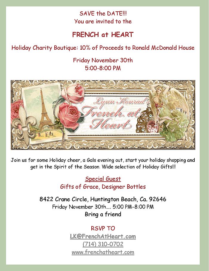 FRENCH at HEART Event Flyer