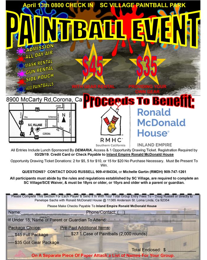 Paint ball Flyer 