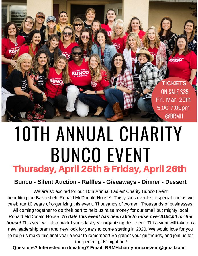 Bunco  Event Flyer