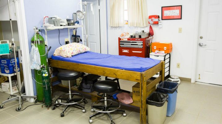 Med shed exam room